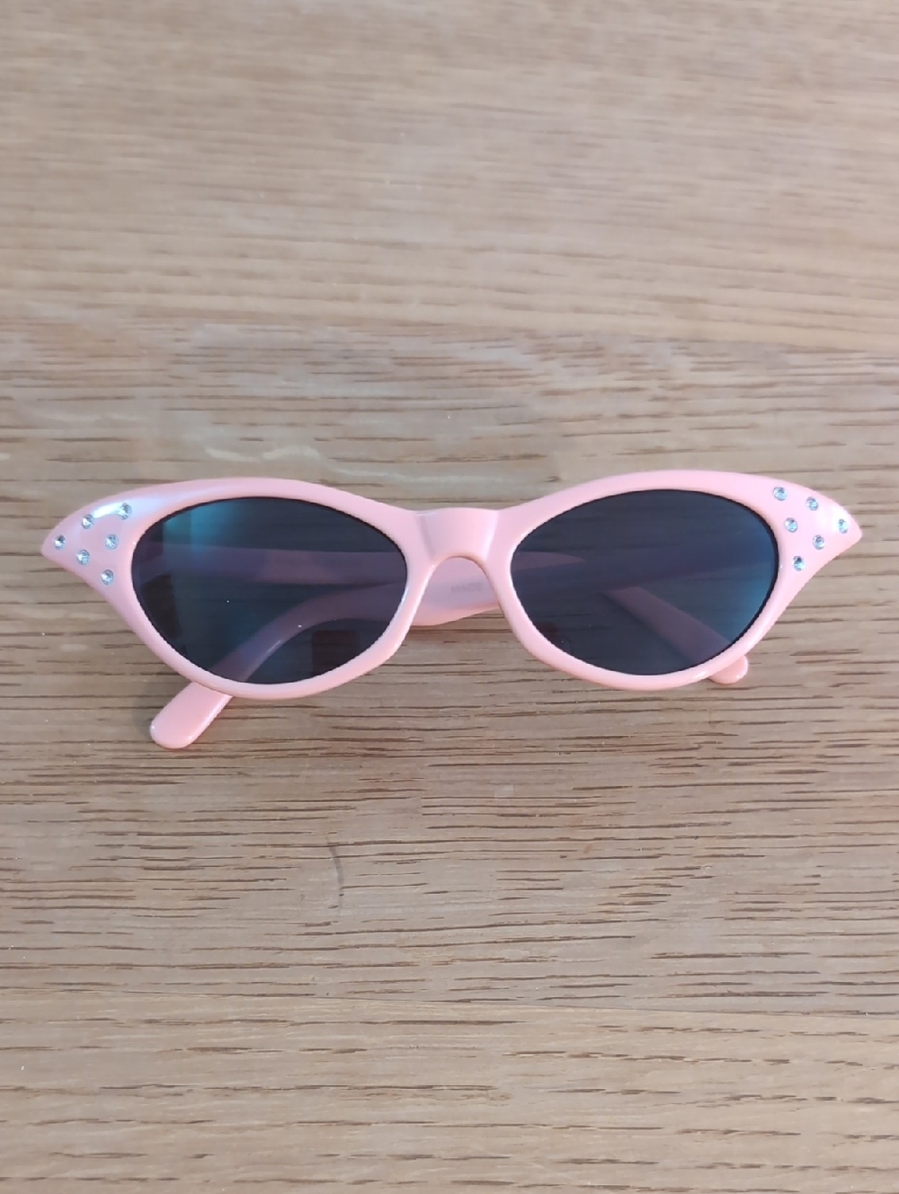 Pink Cat Eye Sunglasses with Rhinestone Accents